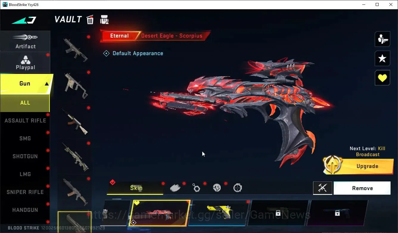 Blood Strike Accounts Collab Skin ASIA|ETERNAL DEagle+MELEE TalonKnife,LightBlde|Collab ENZO KRAKEN,TR MCX,FN2K,Jack,+2 14