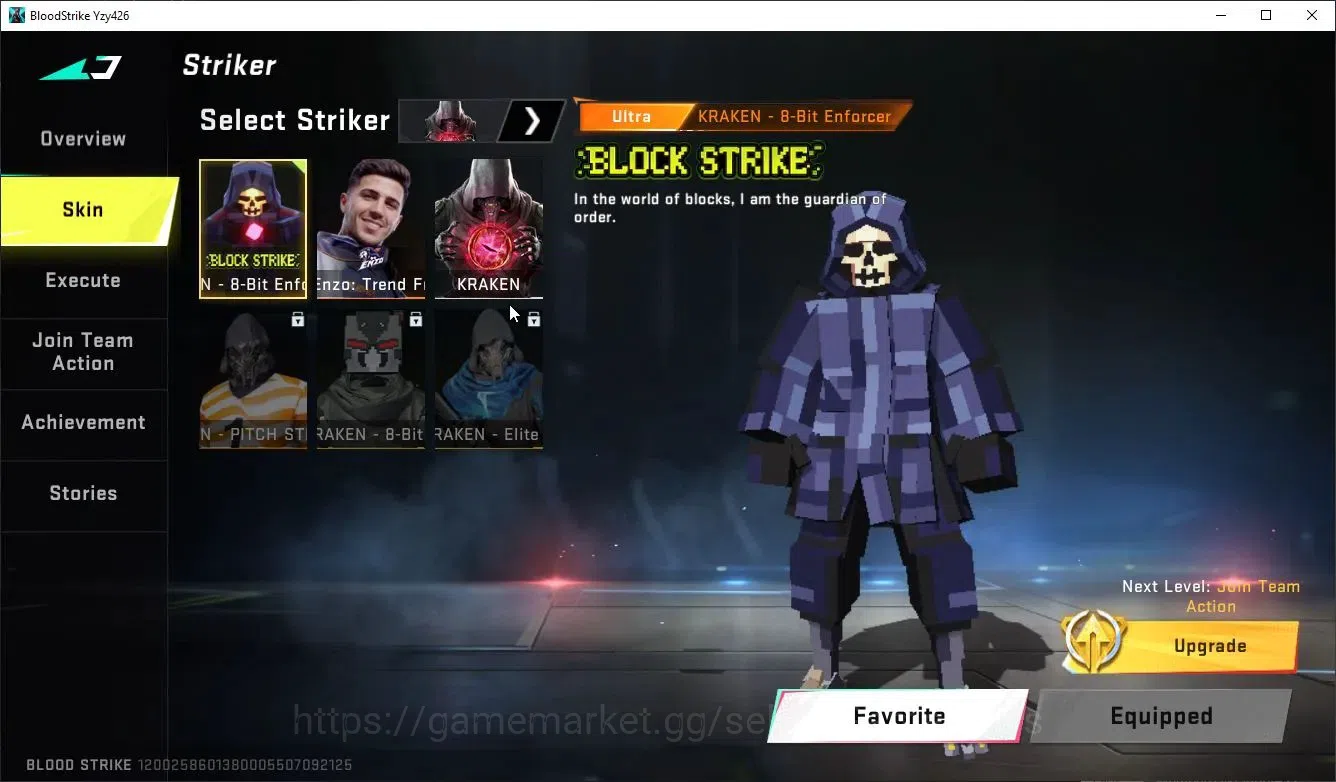 Blood Strike Accounts Collab Skin ASIA|ETERNAL DEagle+MELEE TalonKnife,LightBlde|Collab ENZO KRAKEN,TR MCX,FN2K,Jack,+2 8
