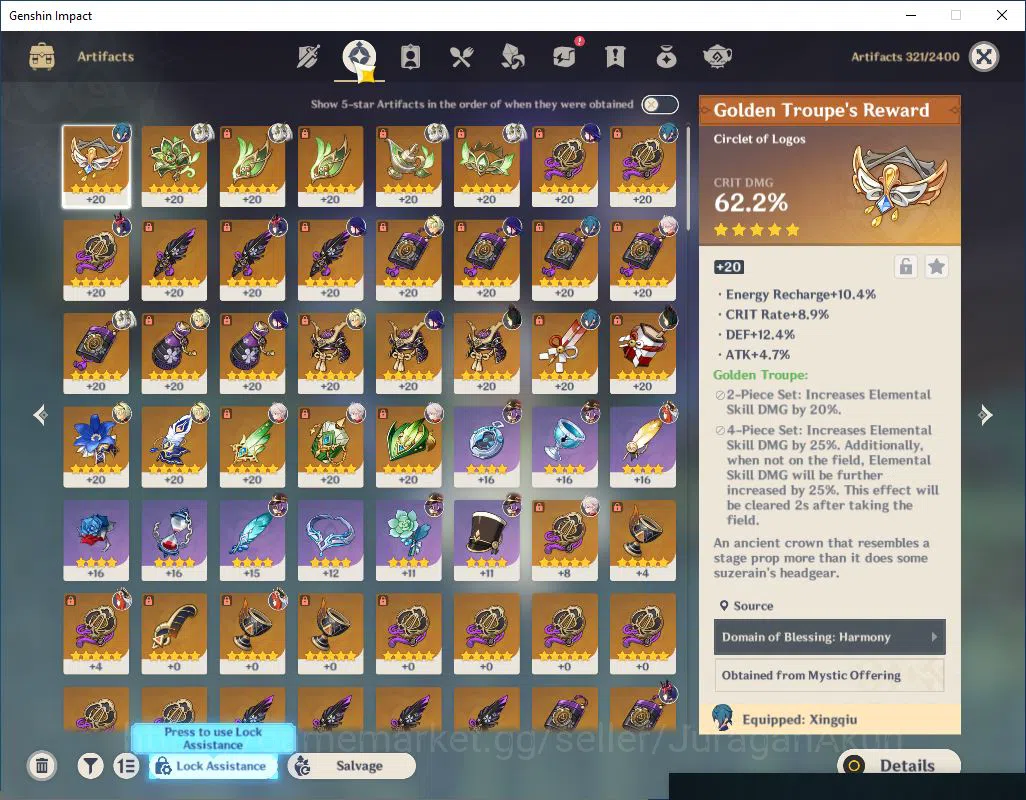 Genshin Impact Accounts Mid Game ASIA |AR 53 | 4 Limited + 2(*5Weapon) |Raiden+C2+Sign,Nahida,Kazuha,Nilou,Etc| TakeMail 6