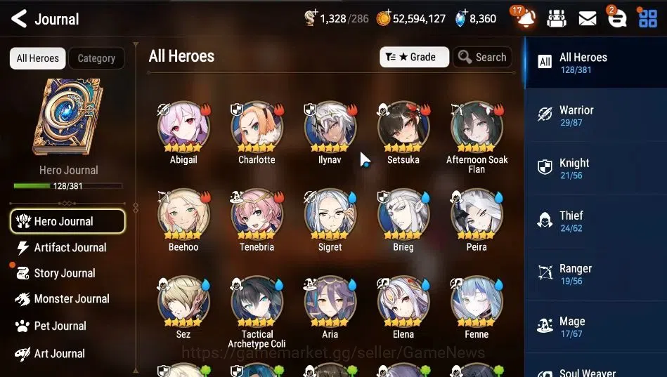 Epic Seven Accounts GLOBAL|UnVerif|6 ML|(BArunka,LR Krau,RoLightAShado image 5