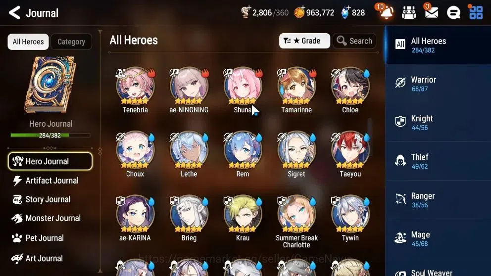 Epic Seven Accounts Limited Hero Global Verif|30 ML(BArunka,Harsetti,Zio,Belian,LC Bellona,Etc)+Rinak,etc+Many Collab 9
