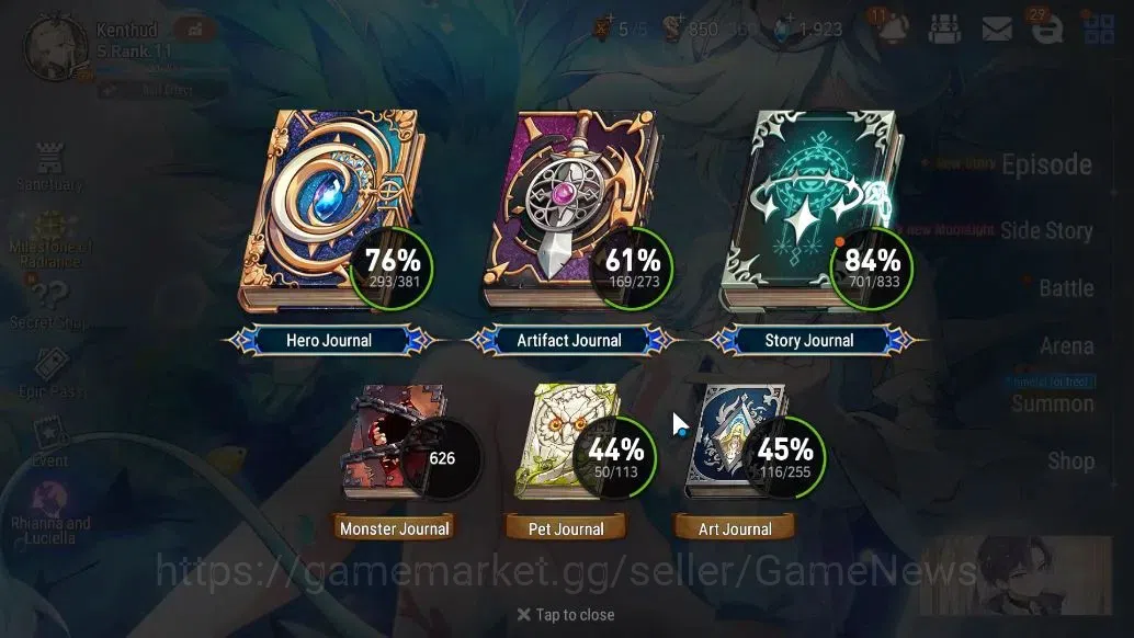 Epic Seven Accounts ASIA VERIF|38ML(NOTOS,School Nurse Yulha,LOTScales image 3