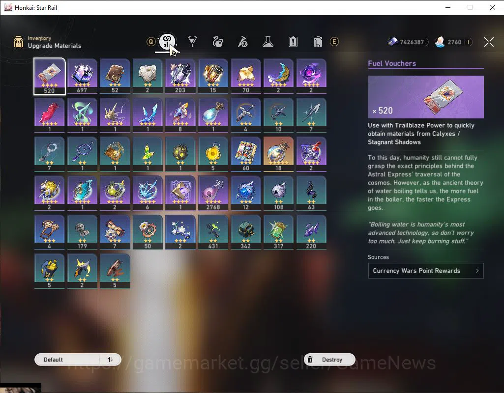 Honkai Star Rail Accounts Asia|TL 50|2,7K Stellar Jade|4 Limited| [Archer,Tr image 6