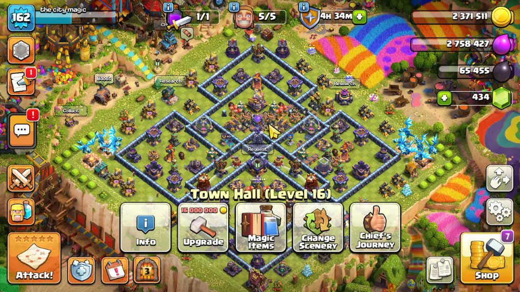 Clash of Clans Accounts Mid-Tier TH 16 - BH 7|LV 162|HH 8|BK 41,AQ 53,GW 20,MP 40,RC 11|CN ON|Protect OFF|TAKE MAIL(COC2016) 5
