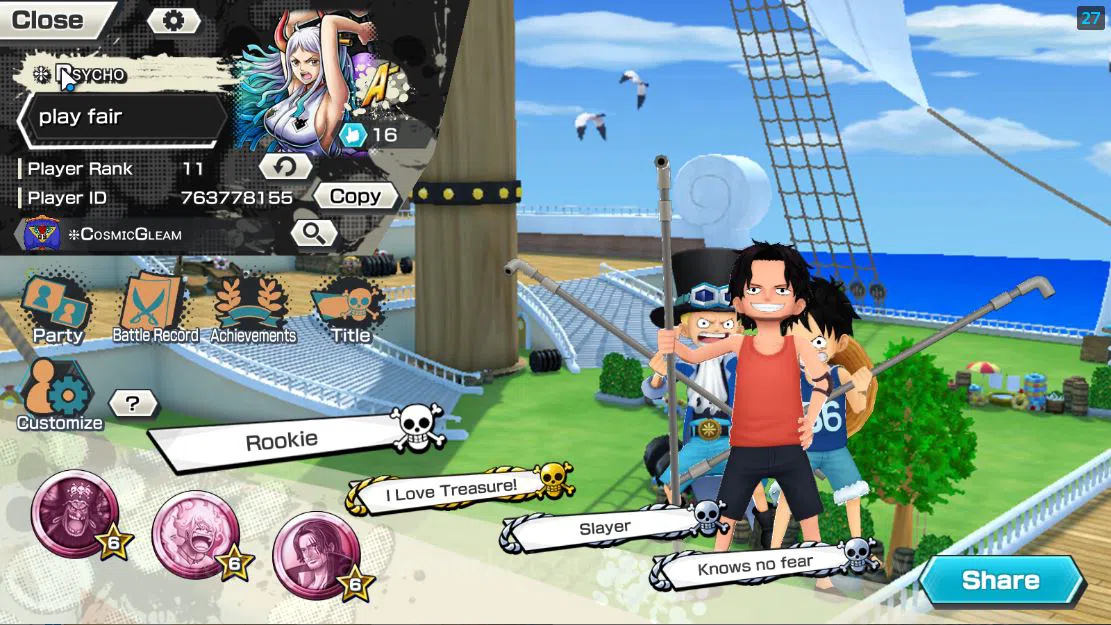 One Piece Bounty Rush Accounts Global|6 EX|5 Elder St.Saturn,Bp Kuzan,BMO Kaido,F image 2