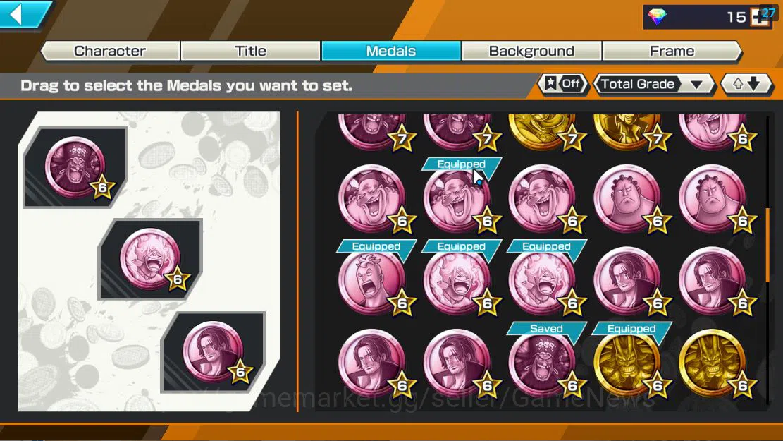 One Piece Bounty Rush Accounts Global|6 EX|5 Elder St.Saturn,Bp Kuzan,BMO Kaido,F image 4