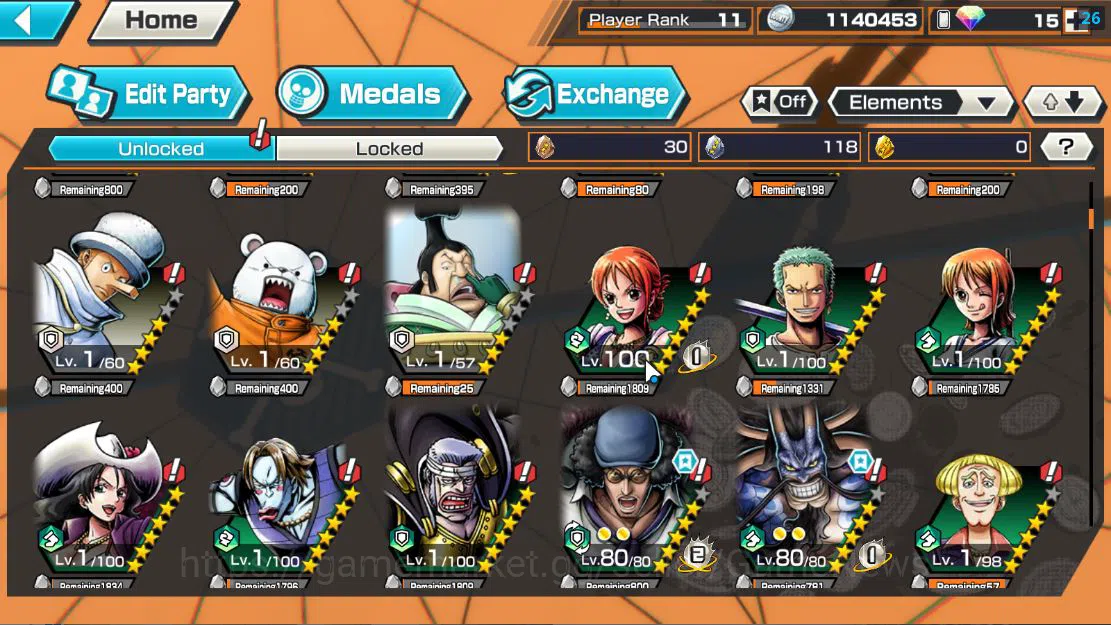 One Piece Bounty Rush Accounts Global|6 EX|5 Elder St.Saturn,Bp Kuzan,BMO Kaido,F image 7