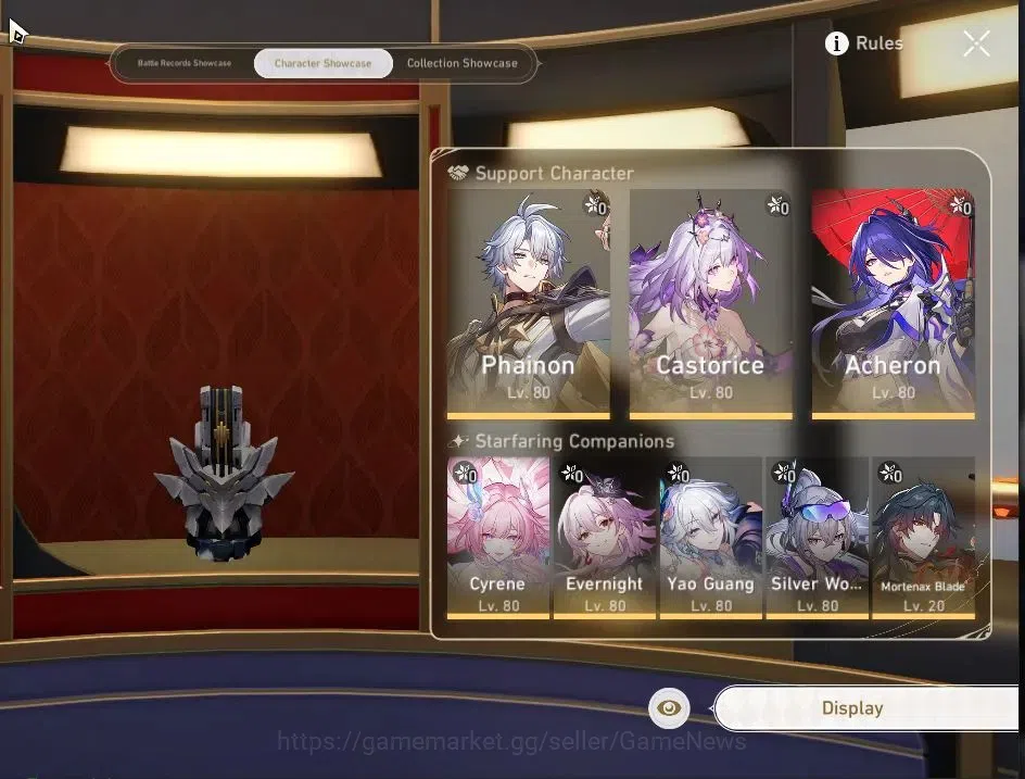 Honkai Star Rail Accounts Others Asia|TL 70|17 Limited|(Phainon,Castorice)+Sign Huohuo,Cyrene,Evernight,Acheron,SW LV999,R 2