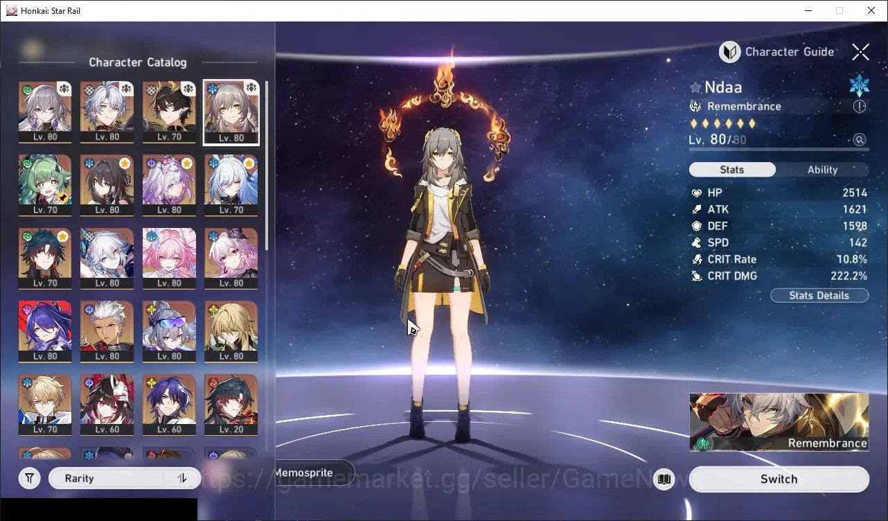 Honkai Star Rail Accounts Others Asia|TL 70|17 Limited|(Phainon,Castorice)+Sign Huohuo,Cyrene,Evernight,Acheron,SW LV999,R 4