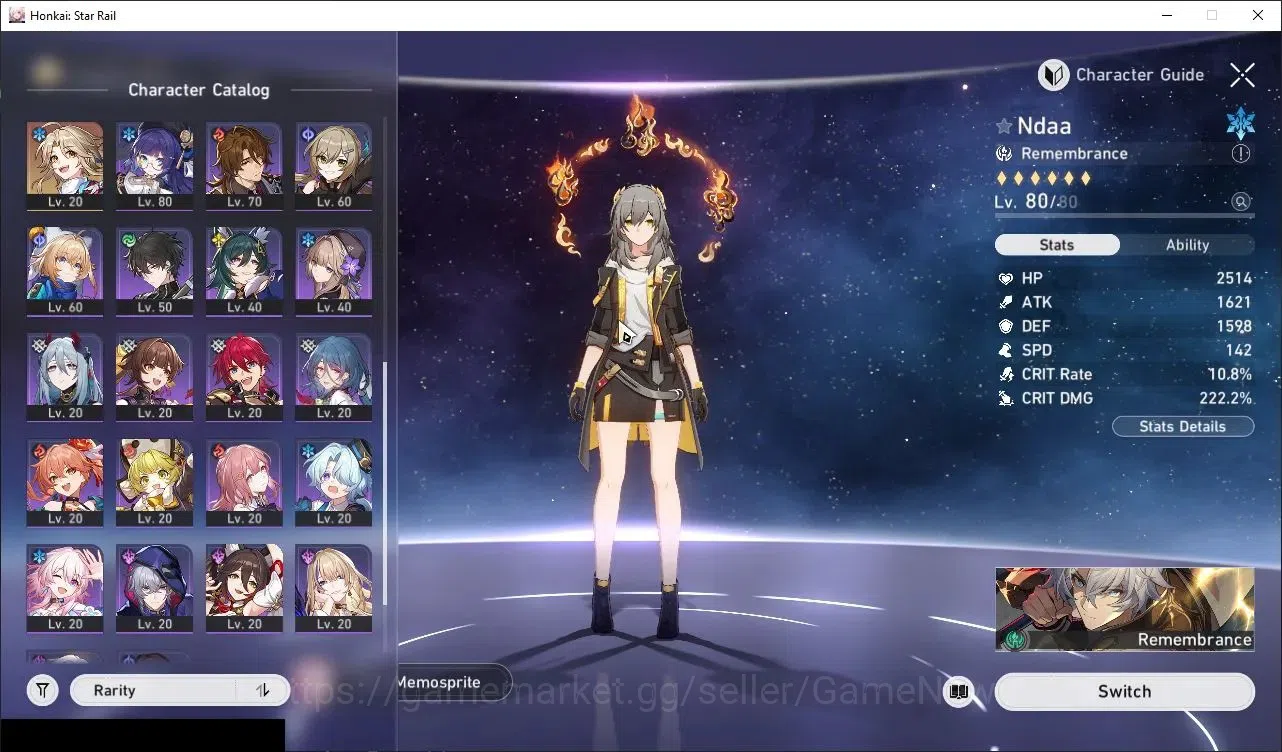 Honkai Star Rail Accounts Others Asia|TL 70|17 Limited|(Phainon,Castorice)+Sign Huohuo,Cyrene,Evernight,Acheron,SW LV999,R 5