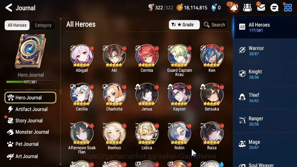 Epic Seven Accounts GLOBAL Unverif|New Era|9 ML(Notos,Zio,SE Celine,Et image 7