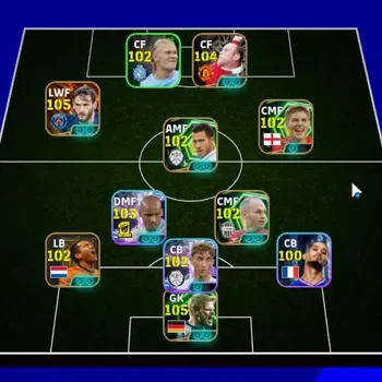 eFootball Accounts Legends & Iconic Players Android|Big Time K Kvaratskhella|Epic Oliver Kahn,Wayne Rooney,G van