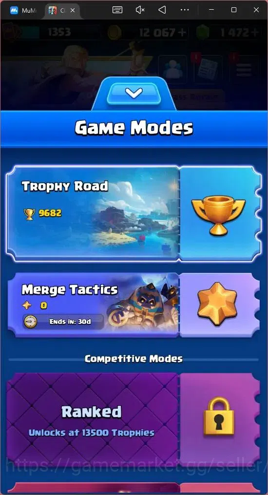 Clash Royale Accounts Mobile | KTL 14 |Trophy 9682|1 L15 Card (Royal Hog image 2