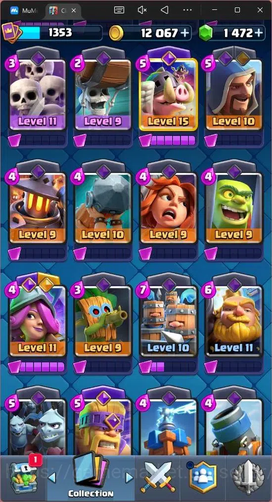 Clash Royale Accounts Mobile | KTL 14 |Trophy 9682|1 L15 Card (Royal Hog image 6