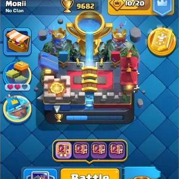 Clash Royale High-End Mobile | KTL 14 |Trophy 9682|1 L15 Card (Royal Hog image 1