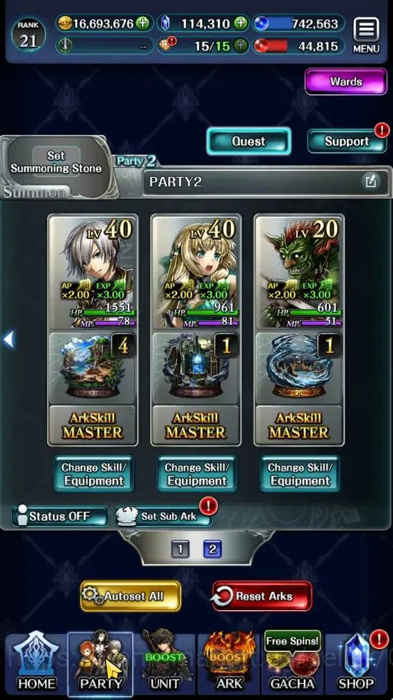 Last Cloudia Accounts GLOBAL|Rank 21|114k Crystal|Top Tier Units (Telest image 7