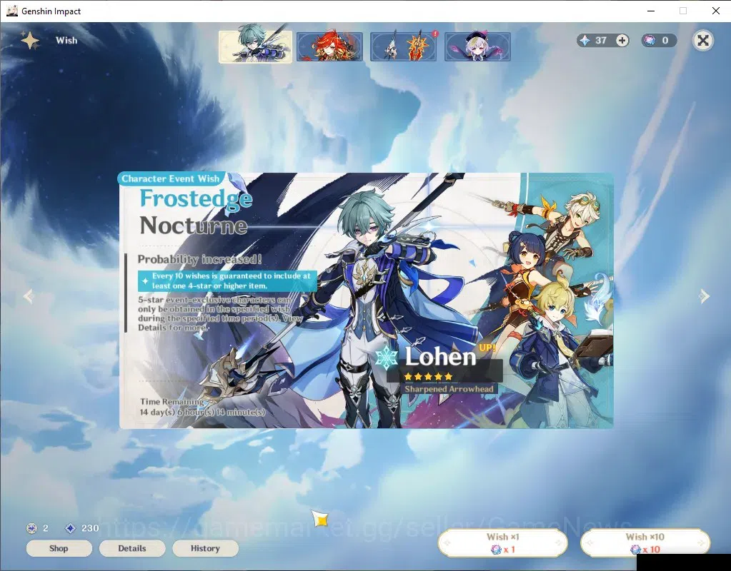 Genshin Impact Accounts ASIA| AR 35| BD Unset| 1 Limited + 2 (*5Standard)| image 3