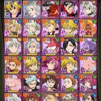 The Seven Deadly Sins: Grand Cross Accounts Endgame Global|1,6M CC|910 Diamonds| 2LR+10UR (Nemesis Meliodas, Menor, Thor