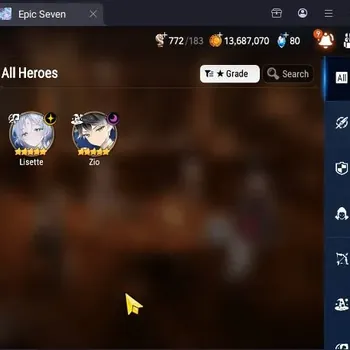 Epic Seven Accounts Starter Global Unverif|Fresh Starter|2ML(Lisette,Zio)|PoH ON|MoR 11|Theater Untouch|1x 4-5* Hero