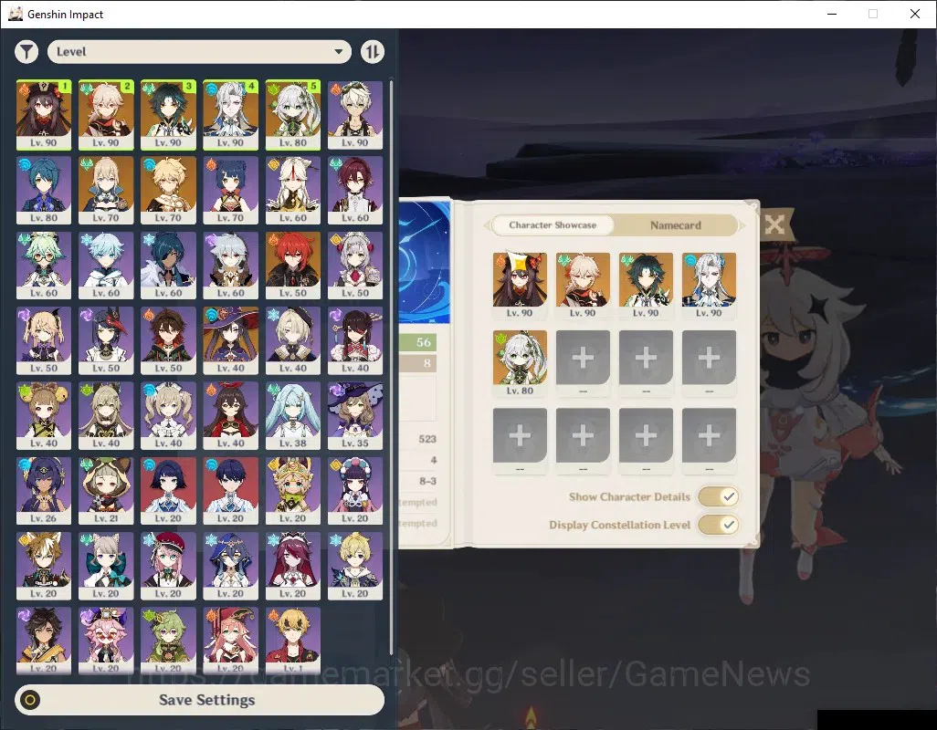 Genshin Impact Accounts Others ASIA|AR 56|5 Limited 2(*5Weapon)|(Neuvillette C1)Sign,Kaedehara Kazuha,Xiao,Hu 1