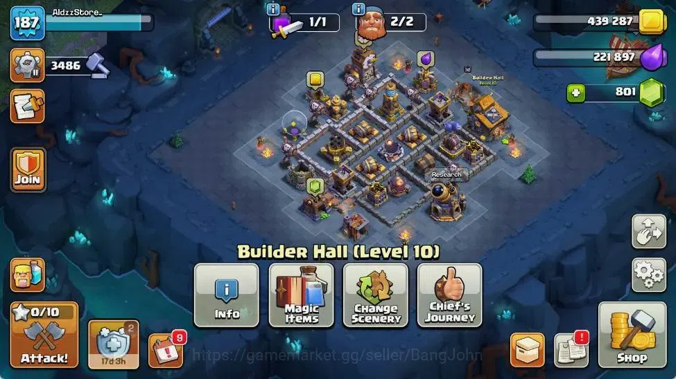 Clash of Clans Accounts Global | TH 16-BH 10 | LVL 187|HH 10|AQ 79 ,MP 65  image 18