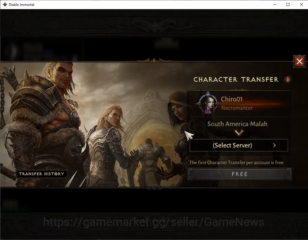 Diablo Immortal Accounts SA - Malah|CS ON|Lv60(516)|Necromancer|CR 33k|Reso image 2