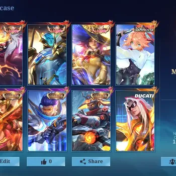 Mobile Legends: Bang Bang Accounts Collector Skin 538|MEGA|Legend (Franco,Lesley,Gord),AllStar Moskov,1111