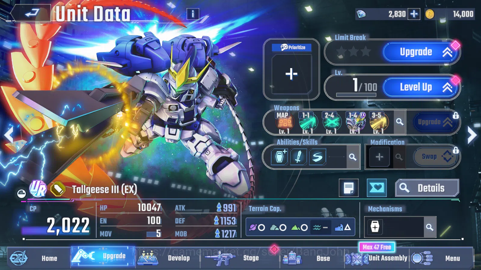 SD Gundam G Generation ETERNAL Accounts [GLOBAL] Rank 1 Starter | 4 Unit UR | 4 Pilot UR | image 10