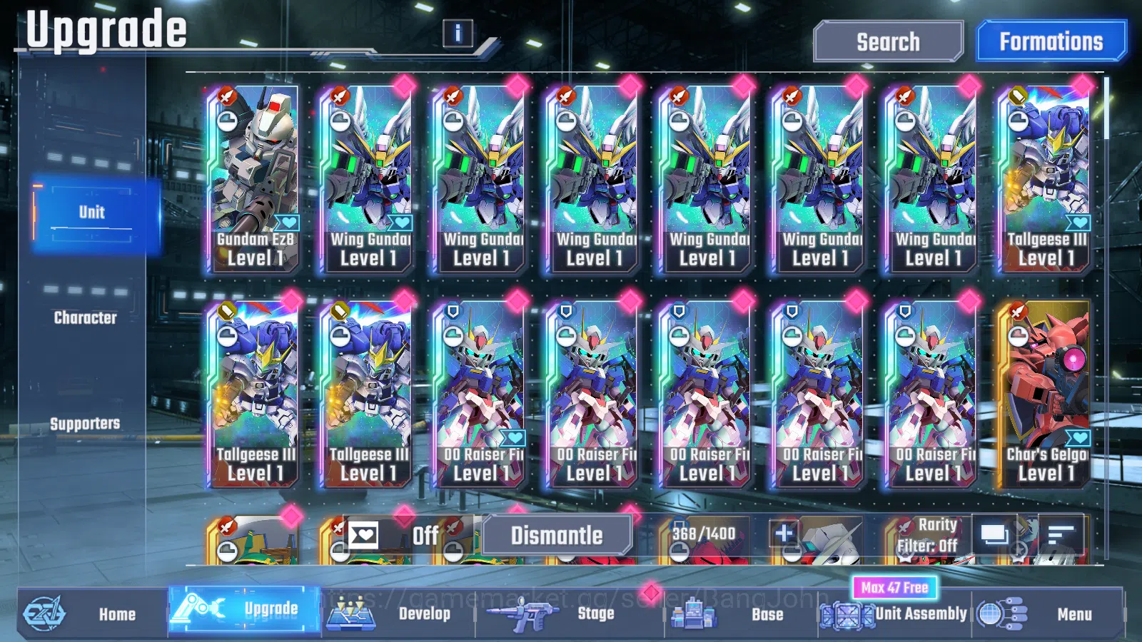 SD Gundam G Generation ETERNAL Accounts [GLOBAL] Rank 1 Starter | 4 Unit UR | 4 Pilot UR | image 2