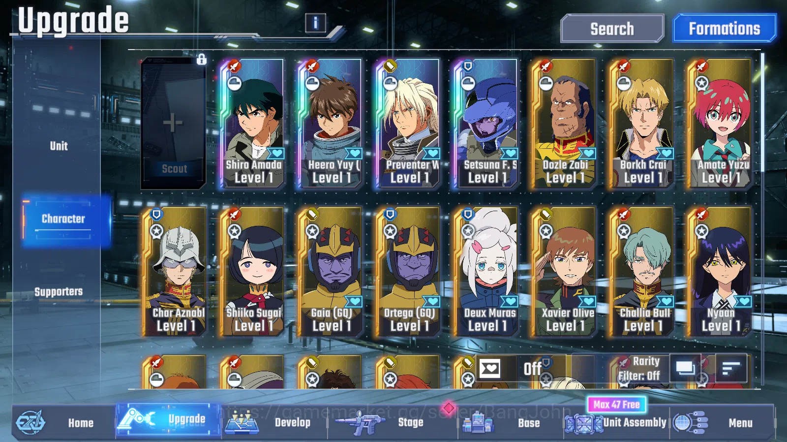 SD Gundam G Generation ETERNAL Accounts [GLOBAL] Rank 1 Starter | 4 Unit UR | 4 Pilot UR | image 3