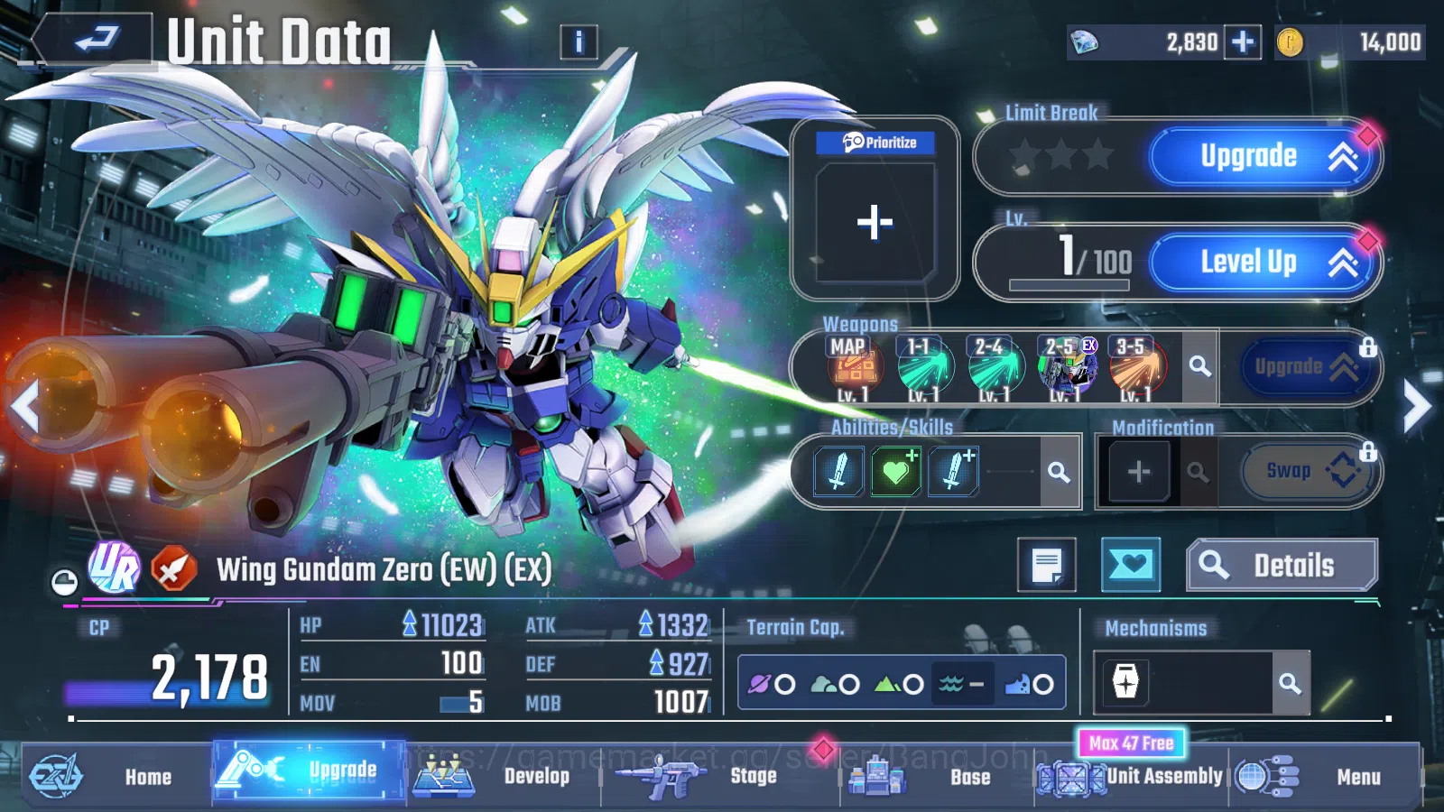 SD Gundam G Generation ETERNAL Accounts [GLOBAL] Rank 1 Starter | 4 Unit UR | 4 Pilot UR | image 9