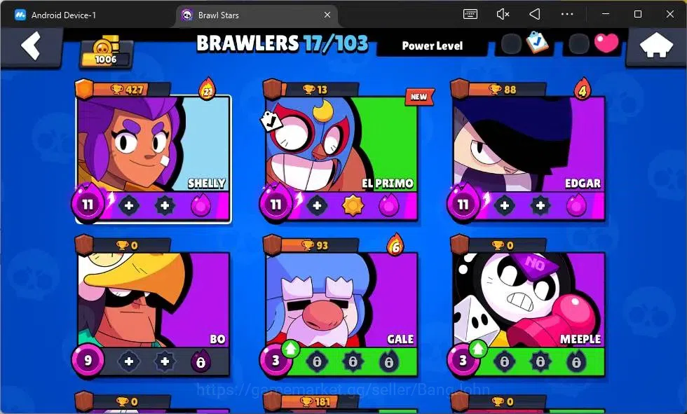 Brawl Stars Accounts Global | 1006 Thropy| 17 Brawler| 3 Max Hypercharg image 10