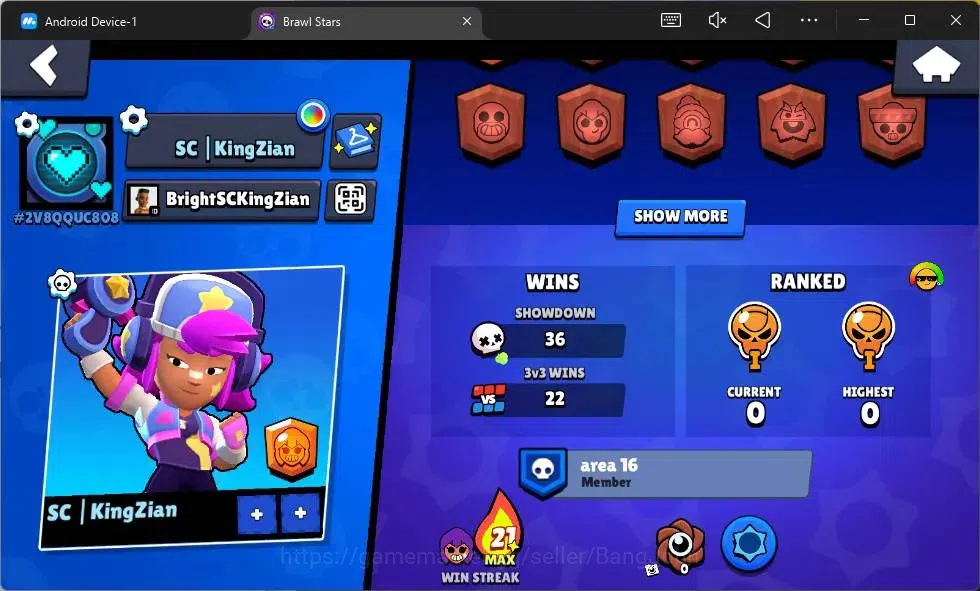 Brawl Stars Accounts Global | 1006 Thropy| 17 Brawler| 3 Max Hypercharg image 12