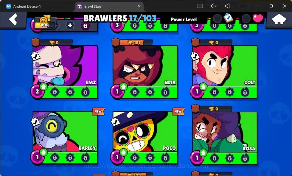 Brawl Stars Accounts Global | 1006 Thropy| 17 Brawler| 3 Max Hypercharg image 9