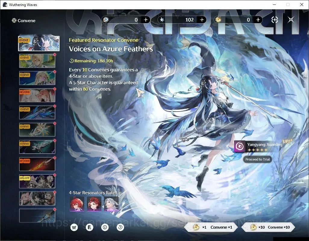 Wuthering Waves Accounts Starter EU|UL 49|6 Limited|(Lynae,Changli,Luuk 11