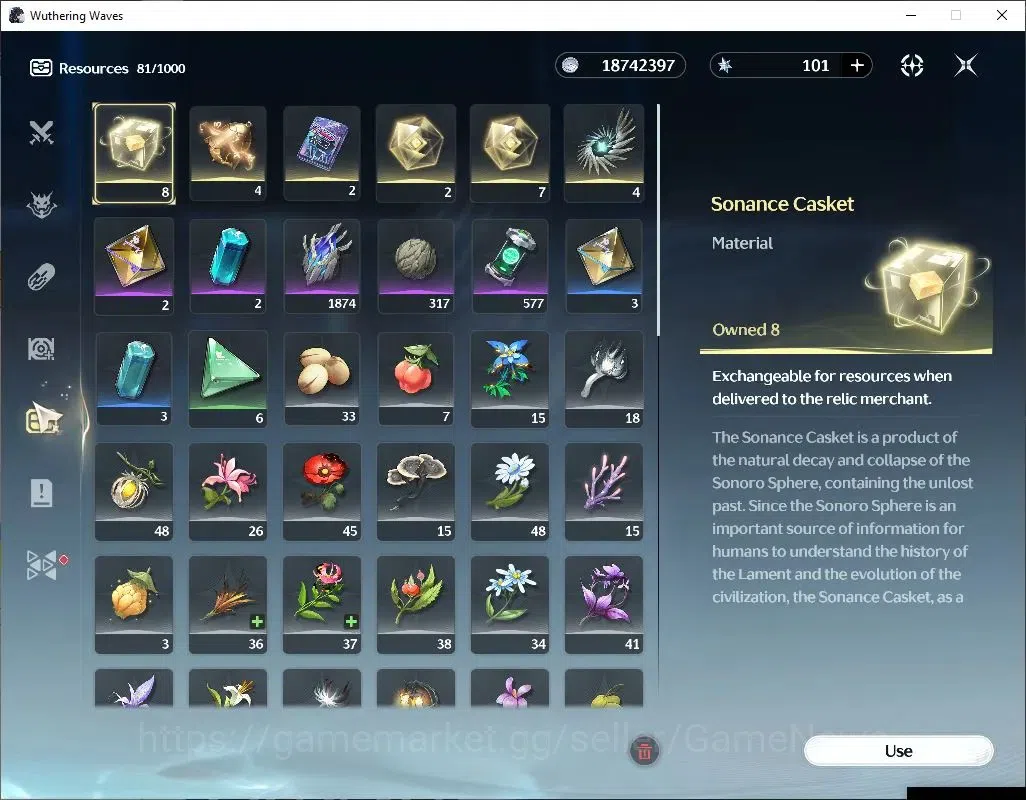 Wuthering Waves Accounts Starter EU|UL 49|6 Limited|(Lynae,Changli,Luuk 7