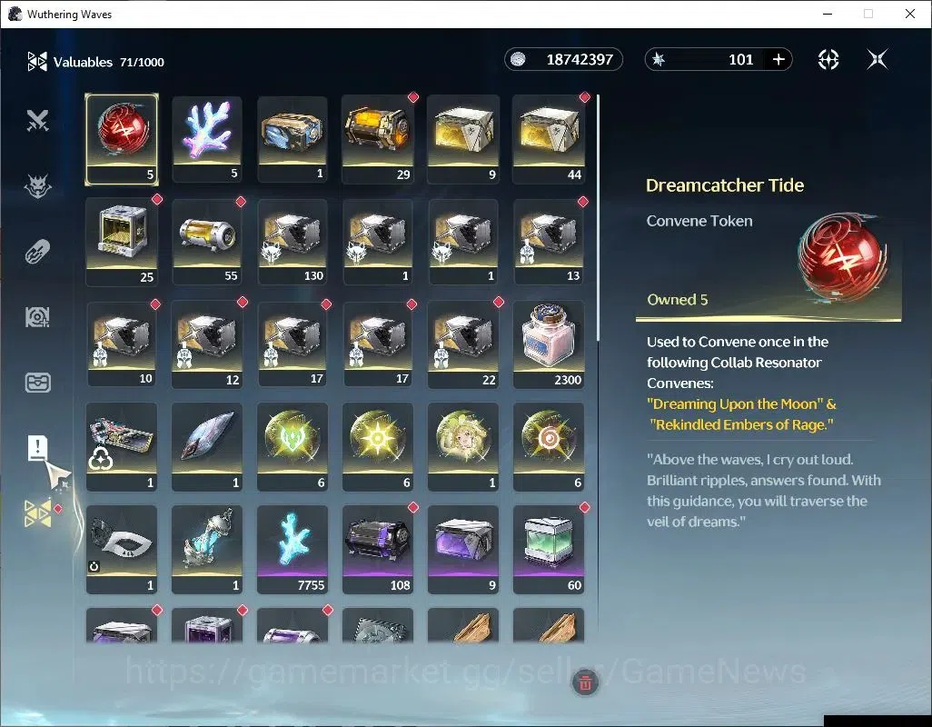 Wuthering Waves Accounts Starter EU|UL 49|6 Limited|(Lynae,Changli,Luuk 8