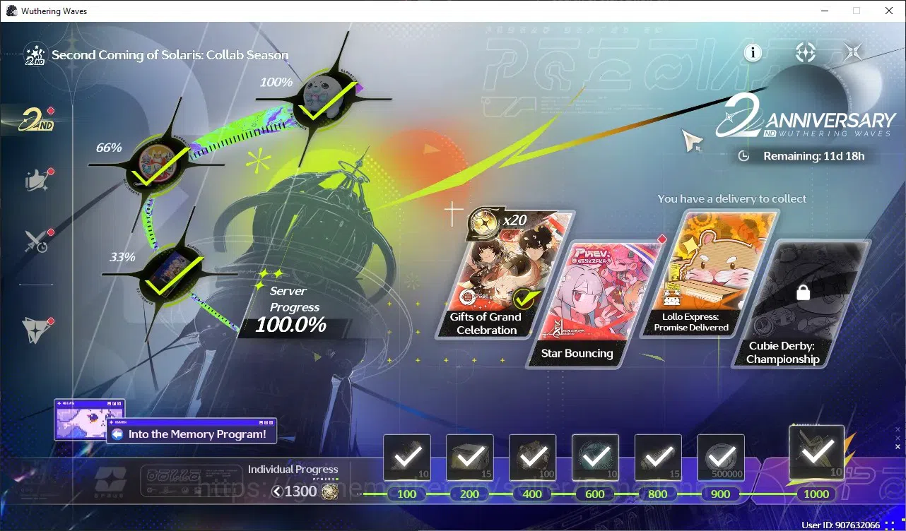 Wuthering Waves Accounts SEA|UL 41 | Mid-Game | Hiyuki L70 + Emerald of Gen image 3