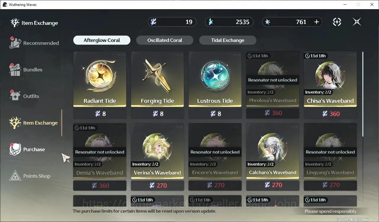 Wuthering Waves Accounts SEA|UL 41 | Mid-Game | Hiyuki L70 + Emerald of Gen image 4