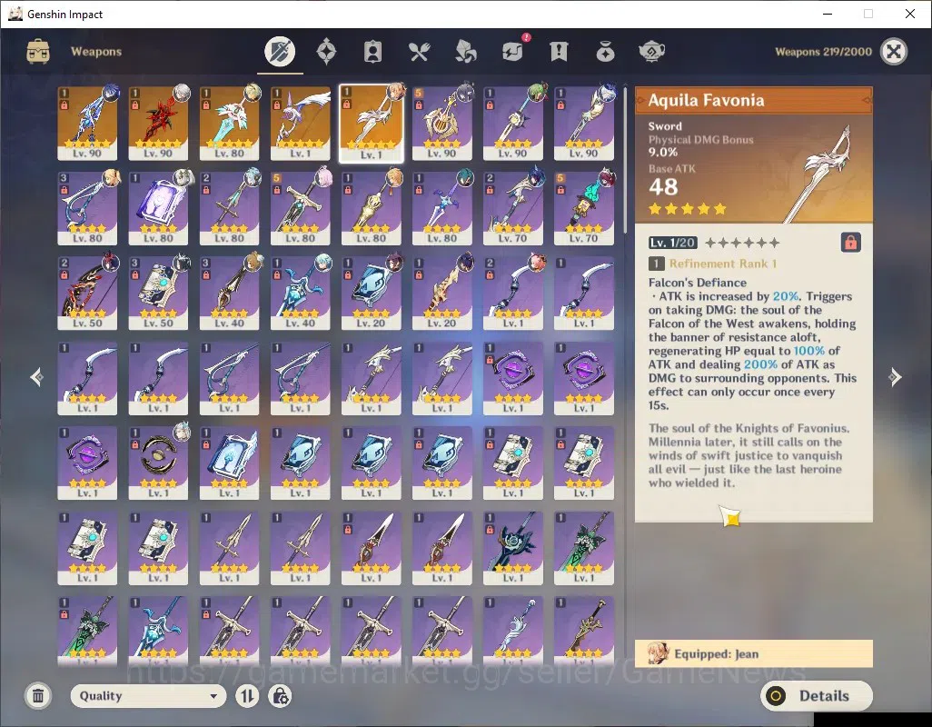 Genshin Impact Accounts ASIA|AR 57|7 Limited + 5 (*5Weap)|[Flins,Arle]+Sig image 19
