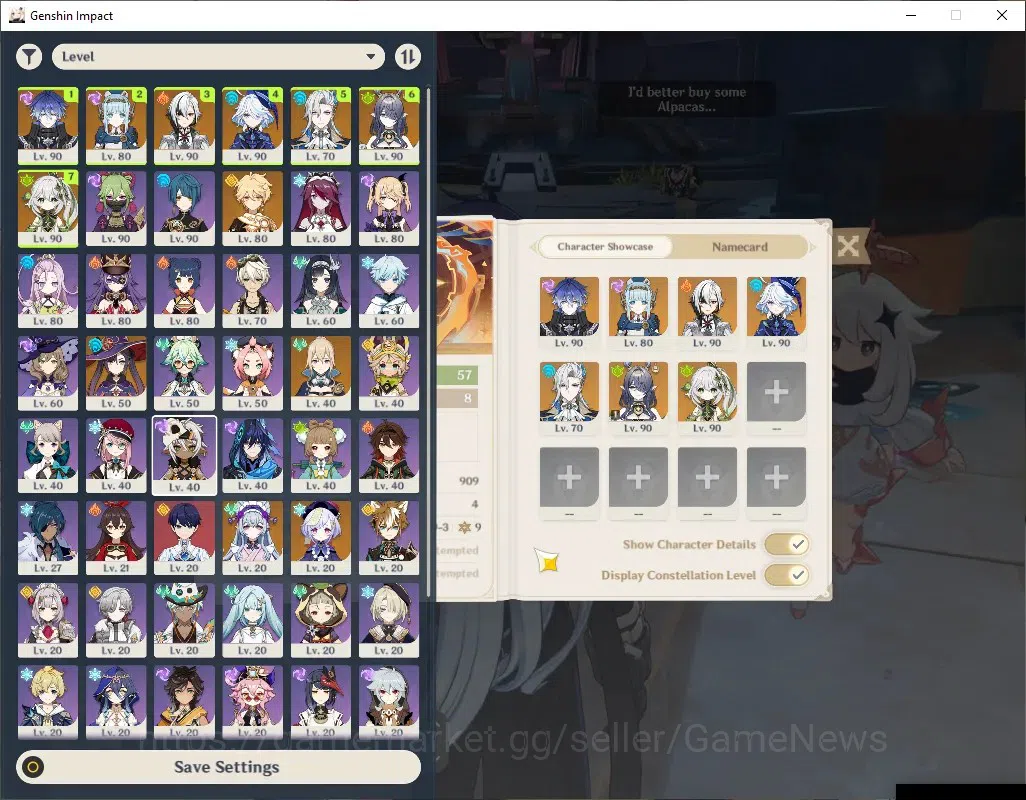 Genshin Impact Accounts ASIA|AR 57|7 Limited + 5 (*5Weap)|[Flins,Arle]+Sig image 2