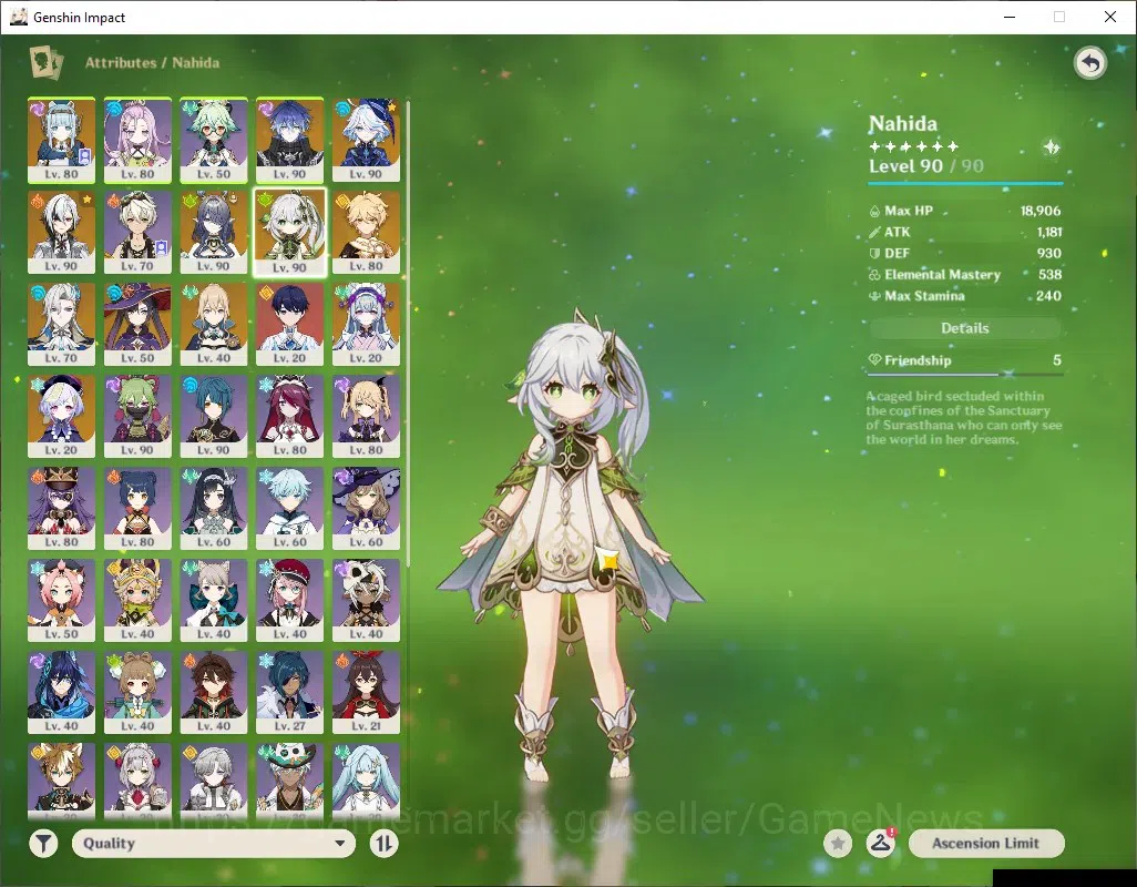 Genshin Impact Accounts ASIA|AR 57|7 Limited + 5 (*5Weap)|[Flins,Arle]+Sig image 8