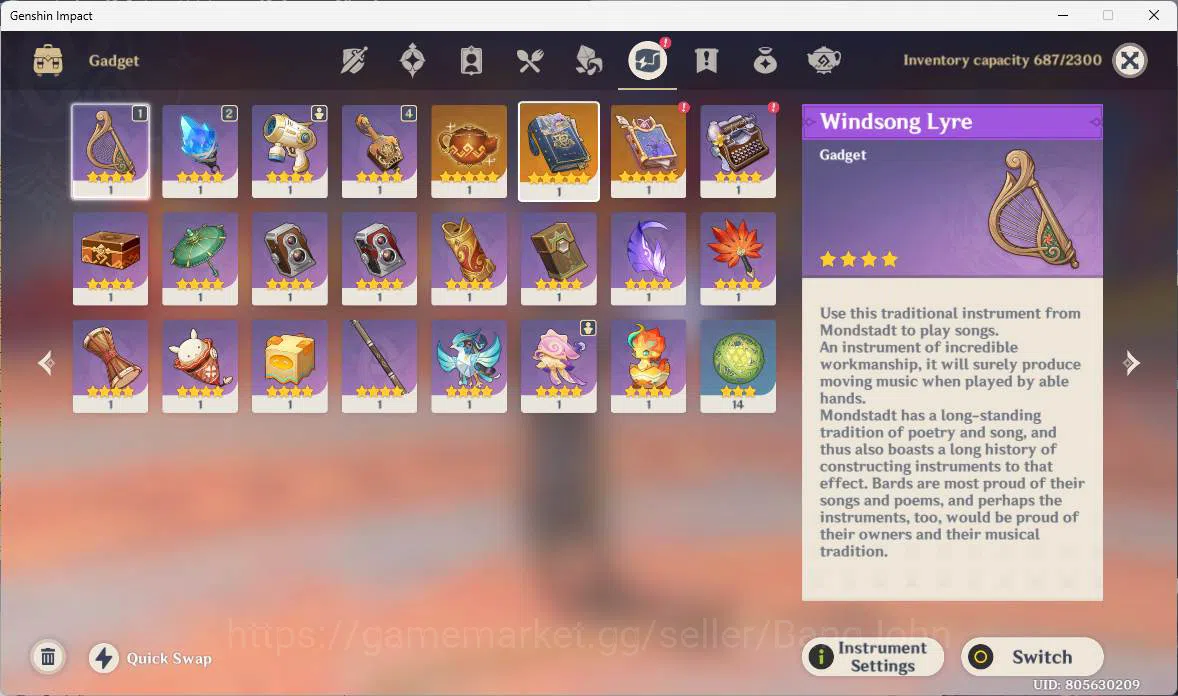 Genshin Impact Accounts Others ASIA | AR 55| raiden, Zhongli, Yelan, eula, Navia, zibai, hutao, cyno ETC. good ACC more 14