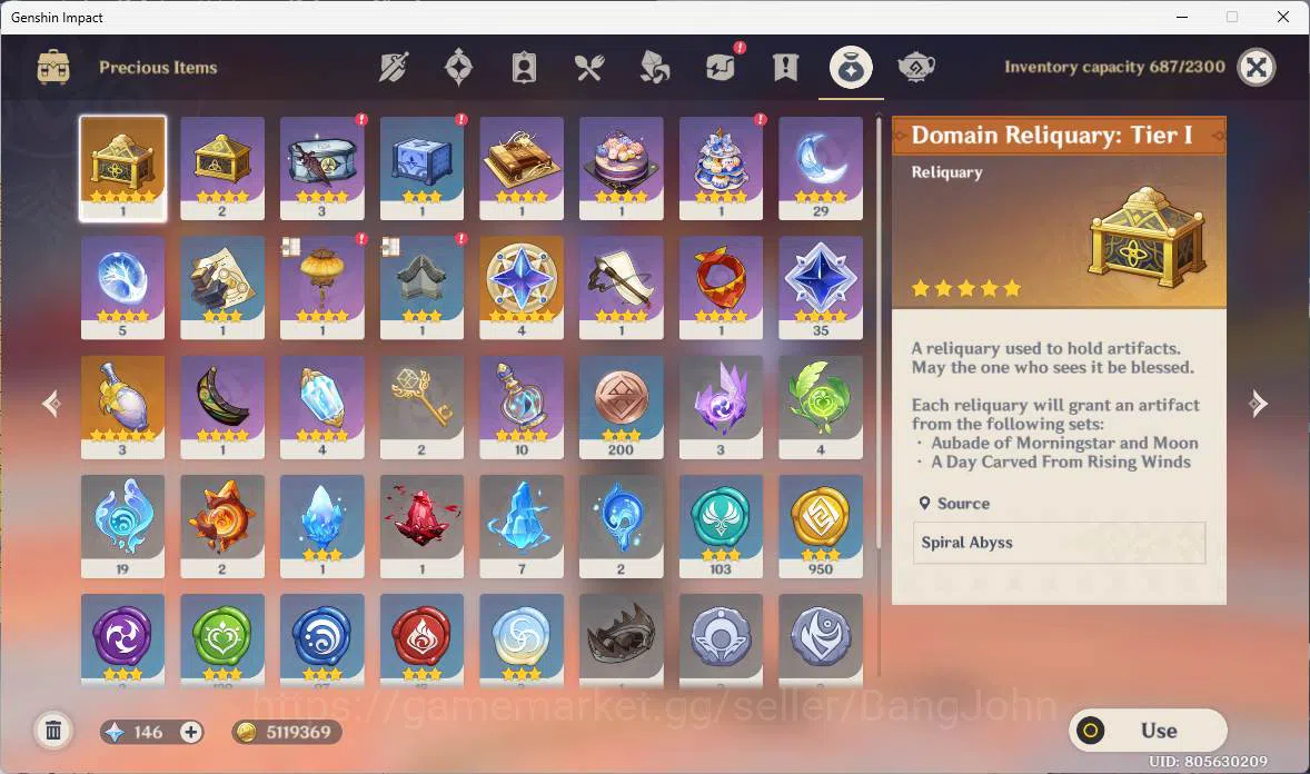Genshin Impact Accounts Others ASIA | AR 55| raiden, Zhongli, Yelan, eula, Navia, zibai, hutao, cyno ETC. good ACC more 16