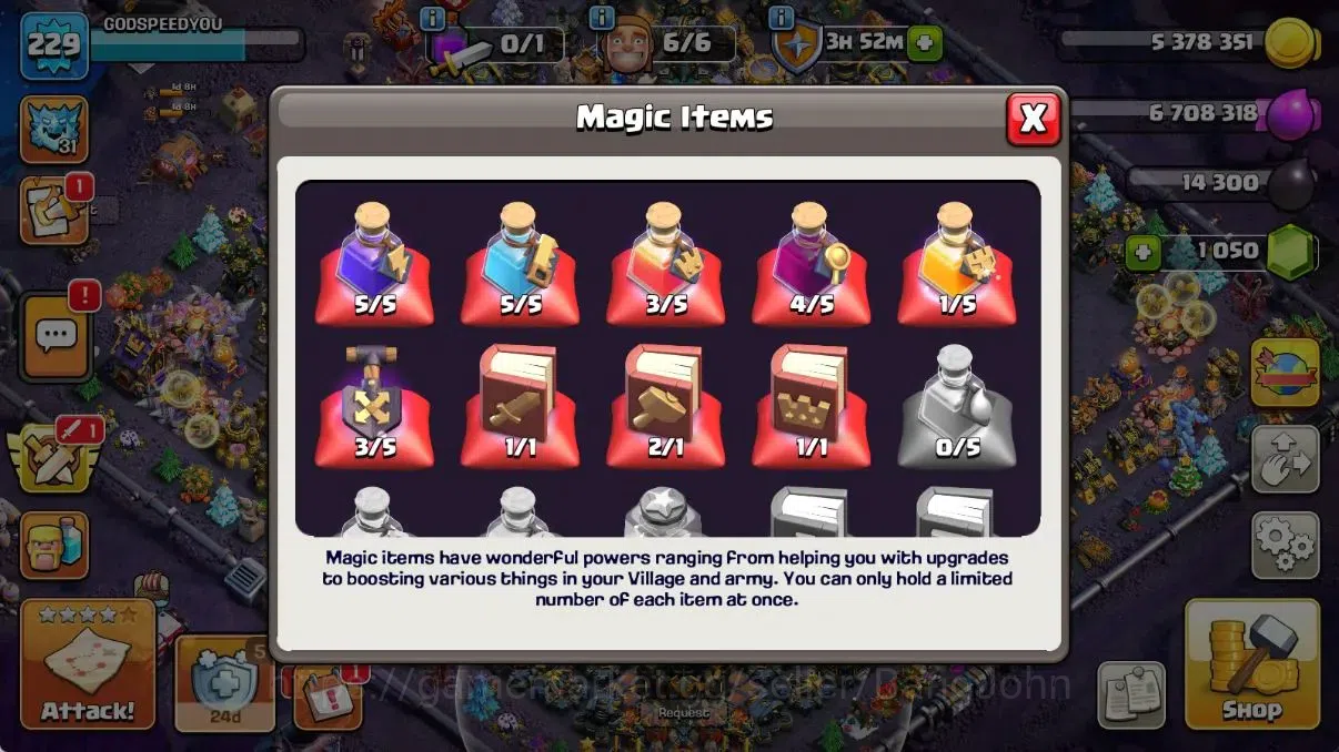 Clash of Clans Accounts Global | TH 17-BH 10|8 Skins|LVL 229|HH 11|BK 79,A image 3