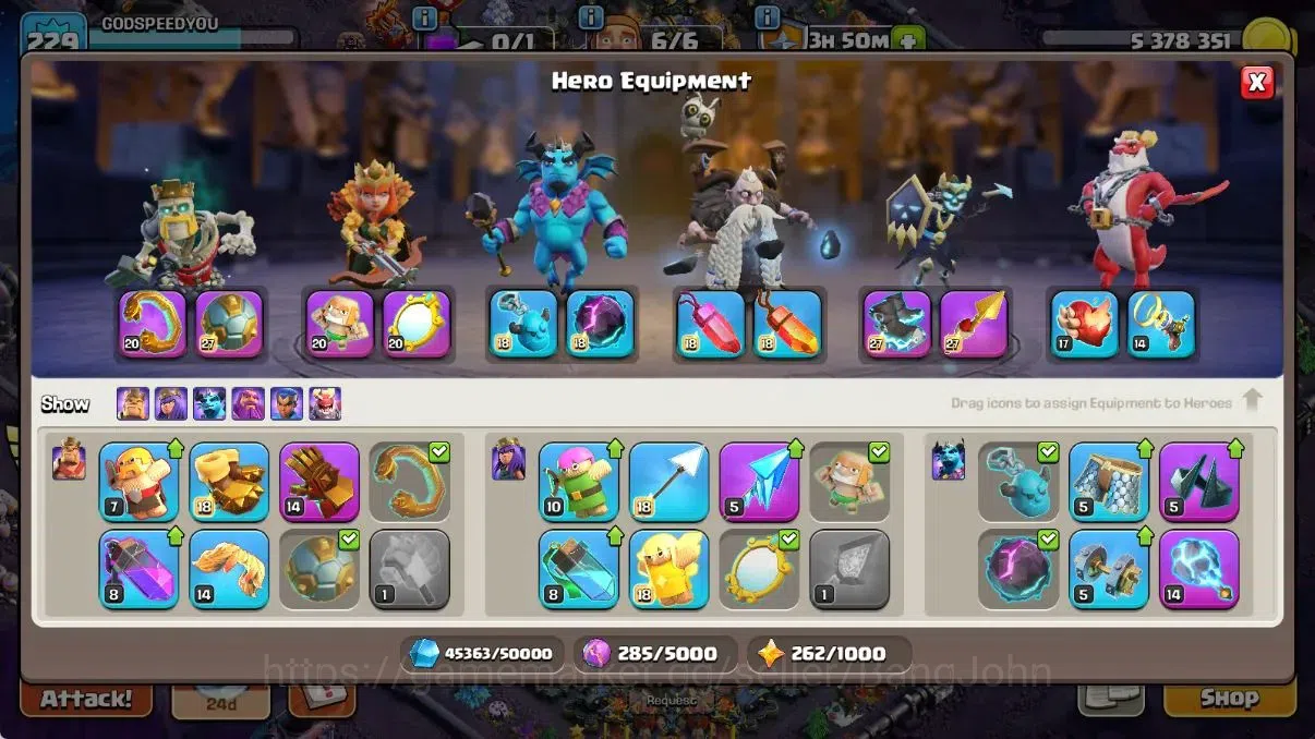 Clash of Clans Accounts Global | TH 17-BH 10|8 Skins|LVL 229|HH 11|BK 79,A image 8