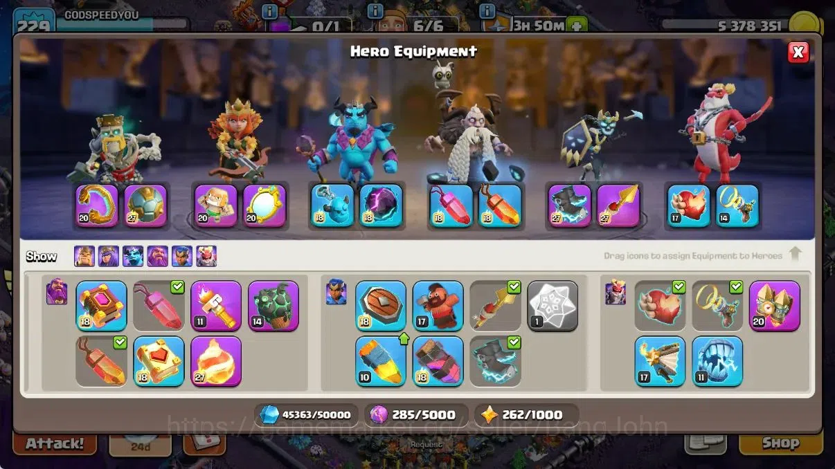 Clash of Clans Accounts Global | TH 17-BH 10|8 Skins|LVL 229|HH 11|BK 79,A image 9