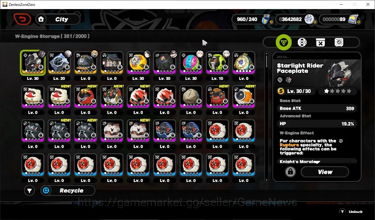 Zenless Zone Zero Accounts Starter ASIA|IK 32|5 Limited (S Billy,Pyrois M2)+Sign Yixuan,Zhao,Harumasa|1 Sign W Engine 9