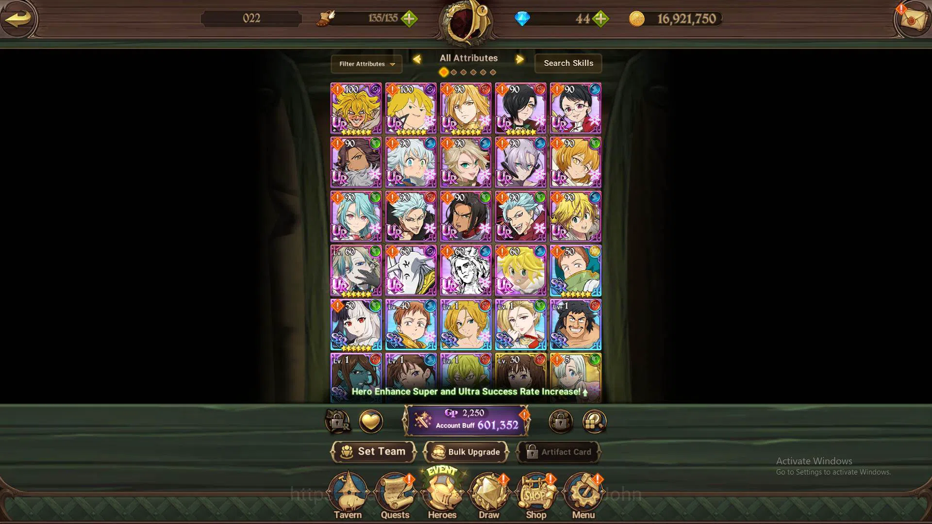The Seven Deadly Sins: Grand Cross Accounts Others ASIA|600K CC|4 UR Salos, Mael, Thor, DK Meliodas,etc|Starter|Detail Check 3