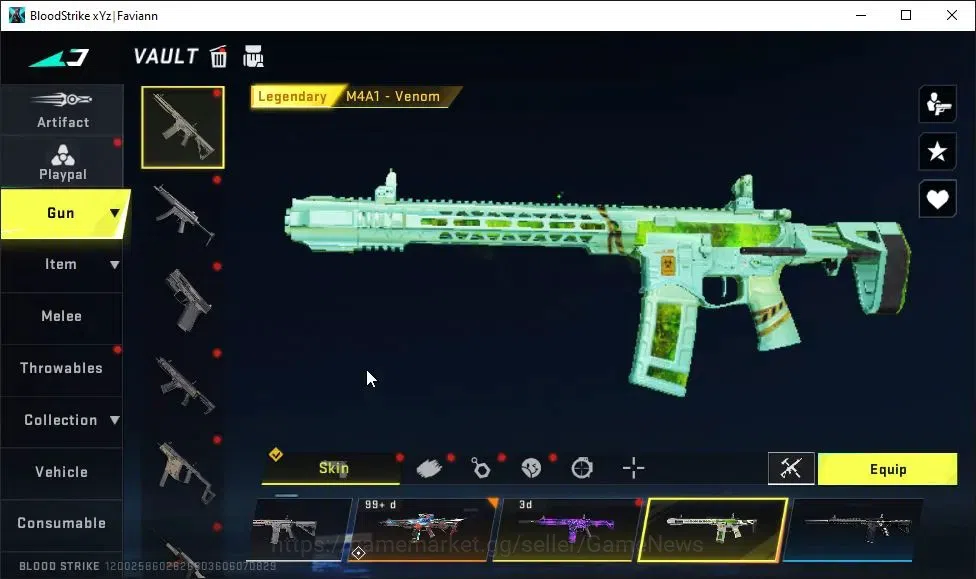 Blood Strike Accounts ASIA|6 ULTRA[RAN-MAIDEN OF NIGHTFALL,NACHO,AUG Lv3 image 20
